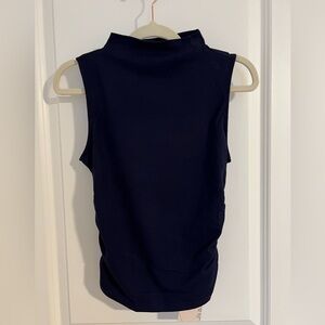 Sleeveless Navy Top
